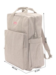 LEVI'S Rucksack L Pack Large Bags grau/blutrot/weiß