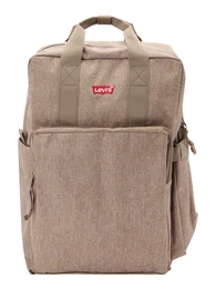 LEVI'S Rucksack grau / blutrot / wei