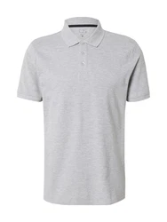 QS Poloshirt graumeliert