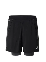 Asics Road 2n1 Shorts silbergrau/schwarz