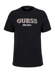 GUESS T-Shirt camel/elfenbein/navy/weiß