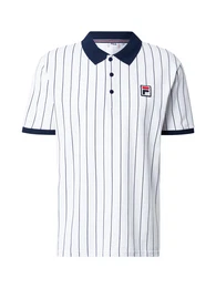 Poloshirt 'LINTER' marine / wei