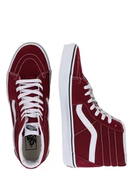 VANS Sneaker 'SK8-HI' weinrot/weiß