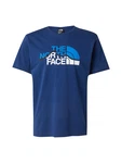 THE NORTH FACE T-Shirt M SS MOUNTAIN LINE azur/enzian/schwarz/weiß