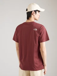 The North Face Easy Herren Short Sleeve Tee hellgrau/rot