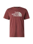 The North Face Easy Herren Short Sleeve Tee hellgrau/rot The North Face Easy Herren Short Sleeve Tee hellgrau/rot
