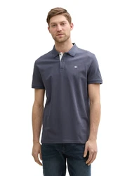 TOM TAILOR Poloshirt dunkelgrau