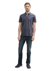 TOM TAILOR Poloshirt dunkelgrau