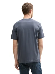 TOM TAILOR T-Shirt blau/graphit/weiß