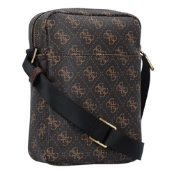 GUESS Umhängetasche 'Vezzola' dunkelbraun/gold