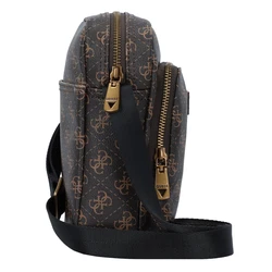 GUESS Umhängetasche 'Vezzola' dunkelbraun/gold