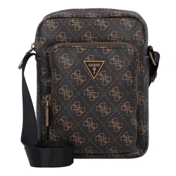 GUESS Umhängetasche 'Vezzola' dunkelbraun/gold