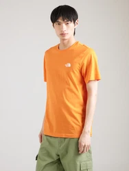 The North Face Herren Shirt Simple Dome Tee (3X4) orange/weiß