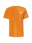 The North Face Herren Shirt Simple Dome Tee (3X4) orange/weiß The North Face Herren Shirt Simple Dome Tee (3X4) orange/weiß