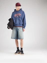 Carhartt WIP Sweatshirt 'Library' enzian/hellrot/offwhite
