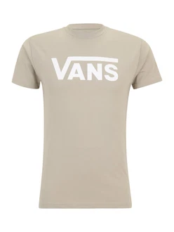 VANS T-Shirt 'CLASSIC' grau / weiß