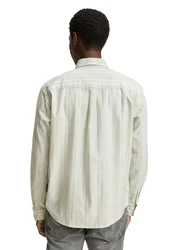 TOM TAILOR DENIM Hemd grau/offwhite