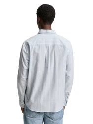 TOM TAILOR DENIM Hemd hellblau/weiß