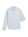 TOM TAILOR DENIM Hemd hellblau/weiß