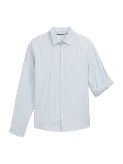 TOM TAILOR DENIM Hemd hellblau/weiß