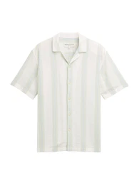 Hemd hellblau / pastellgrn / naturwei