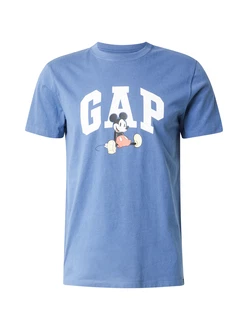 GAP T-Shirt royalblau/hellrot/schwarz/weiß