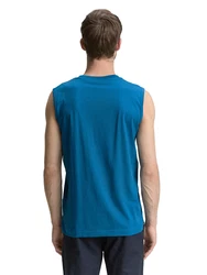 TOM TAILOR Top blau/dunkelblau/orange/weiß