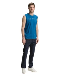 TOM TAILOR Top blau/dunkelblau/orange/weiß
