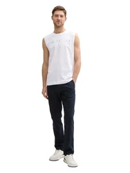 TOM TAILOR Top navy/orange/weiß