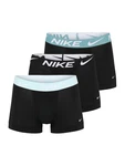 NIKE Underwear Sportunterhosen Boxer TRUNK 3PK aqua/cyanblau/schwarz/weiß