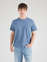 ABOUT YOU T-Shirt 'Len' blau/hellblau/hellgrau