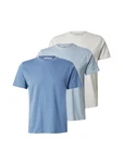 ABOUT YOU T-Shirt 'Len' blau/hellblau/hellgrau