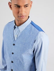 JACK & JONES Anzugweste RIVIERA blau/blaumeliert