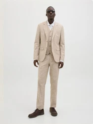 JACK & JONES Anzugweste RIVIERA beigemeliert