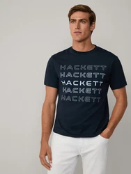 Hackett London T-Shirt marine/weiß