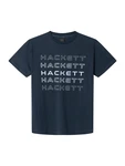 Hackett London T-Shirt marine/weiß