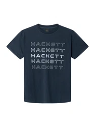Hackett London T-Shirt marine/weiß