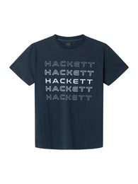 T-Shirt marine / wei