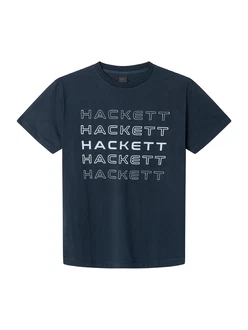 Hackett London T-Shirt marine/weiß