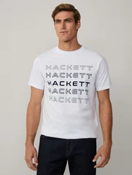 Hackett London T-Shirt schwarz/weiß
