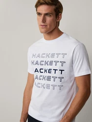 Hackett London T-Shirt schwarz/weiß