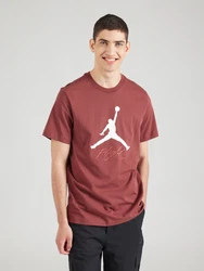 Jordan T-Shirt 'JUMPMAN FLIGHT' rostbraun/weiß