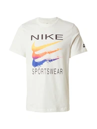 T-Shirt blau / orange / schwarz / offwhite