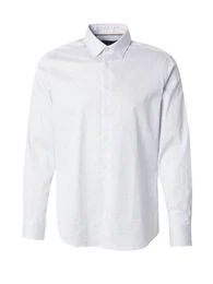Hemd dunkelblau / wei
