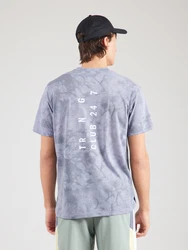 adidas Performance T-Shirt POWER AOP TEE Hellgrau/Grau/Rosa/Lila