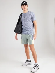 adidas Performance T-Shirt POWER AOP TEE Hellgrau/Grau/Rosa/Lila