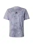 adidas Performance T-Shirt POWER AOP TEE Hellgrau/Grau/Rosa/Lila