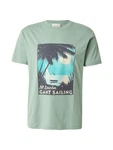 GANT T-Shirt creme/hellblau/mint/schwarz