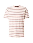 INDICODE JEANS T-Shirt 'Muran' rot/weiß
