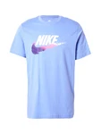 Nike Sportswear T-Shirt hellblau/dunkellila/rosa/weiß